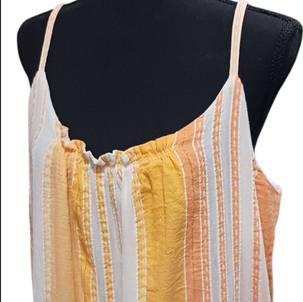 Lemlem Eshal Swing Dress Pale Chamois - Picture 4 of 13